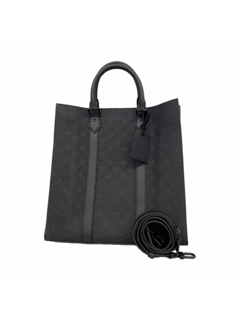 Louis Vuitton Tote Monogram Taurillon Sac Plat Noir 2-Way